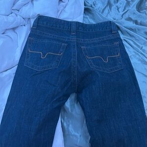Kimes Ranch Blue Relaxed Jeans with Signature Stitching